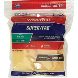 Wooster RR309 4-1/2 x 3/4 Nap Super/Fab Jumbo-Koter Mini Roller Cover (2pk)