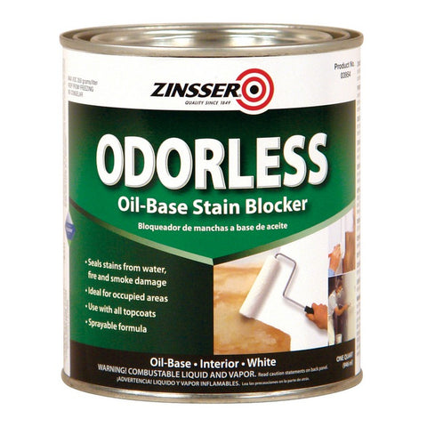 Zinsser 03954 Qt Bullseye High Hide Odorless Primer Sealer-1PK
