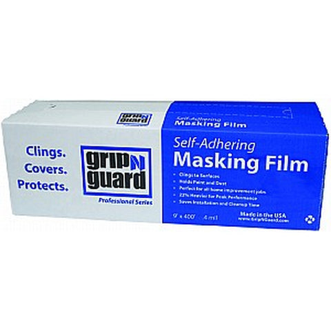 Petoskey 9943-74 9' x 400' .4mil Grip N Guard Lite Self Adhering Masking Film-1PK
