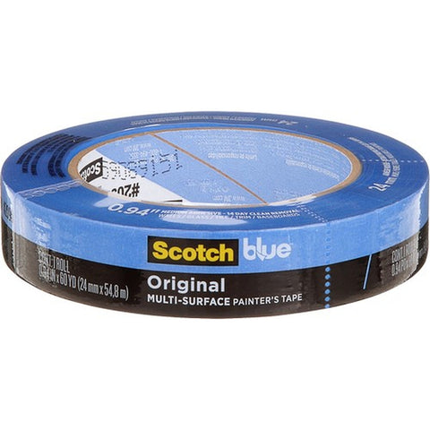 3M 2090-24NC .94 x 60yd (24mm) Blue Multi Surface Masking Tape-1PK