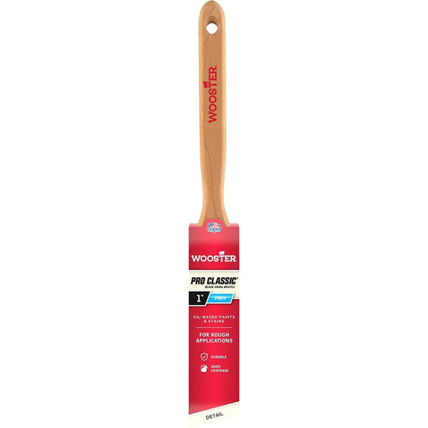 Wooster Z1293 1 Pro Classic Black China Firm Bristle Angle Sash Paint Brush-1PK