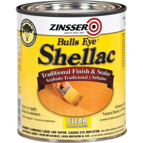 Zinsser 304H Qt Bullseye Clear Shellac-1PK