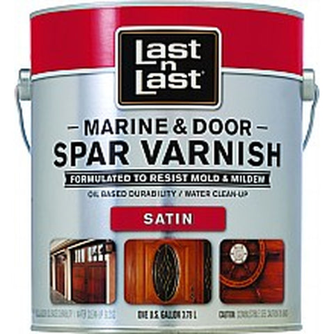 Absolute Coatings 94101 1G Satin Last N Last Marine & Door Waterborne Spar Varnish 275 VOC-1PK