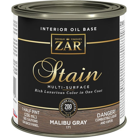 Zar 17106 .5Pt Malibu Gray 171 Wood Stain-1PK