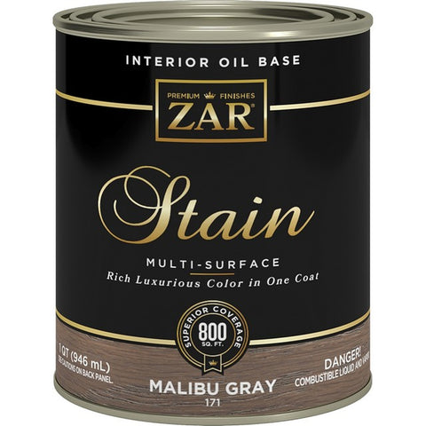 Zar 17112 Qt Malibu Gray 171 Wood Stain-1PK