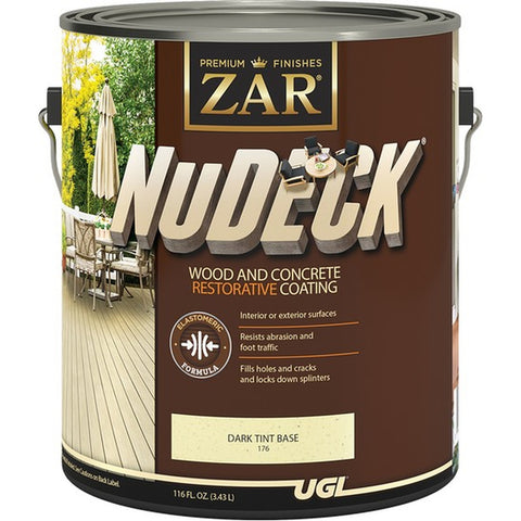 Zar 17613 1gal NuDeck Deep Tint Base Wood and Concrete Restorative Coating-1PK
