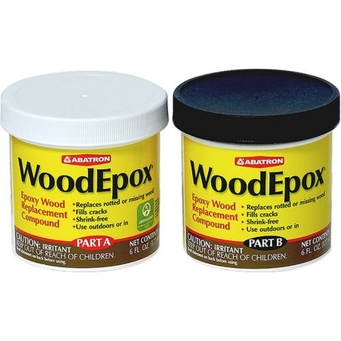 Abatron WEAB60R 6oz Part A + 6oz Part B WoodEpox Epoxy Wood Filler-1PK