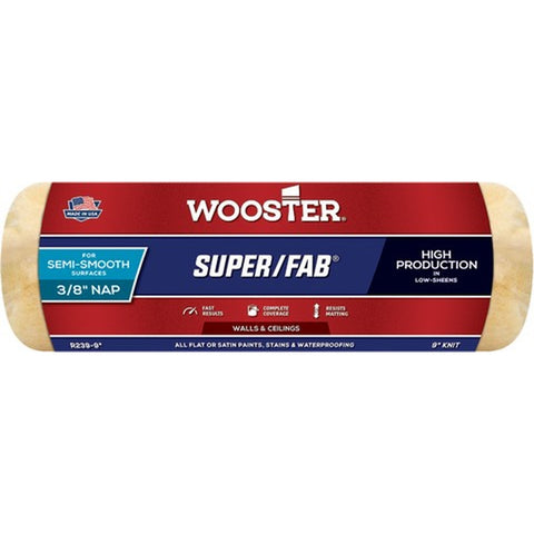 Wooster R239 9 x 3/8 Nap Super/Fab Roller Cover-1PK