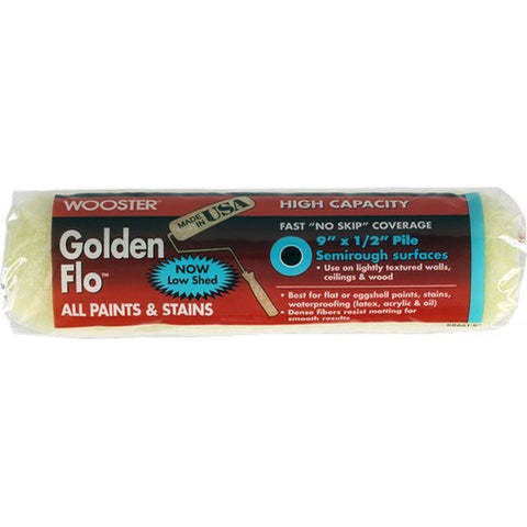 Wooster RR661 9 x 1/2 Nap Golden Flo Roller Cover-1PK