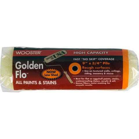 Wooster RR662 9 x 3/4 Nap Golden Flo Roller Cover-1PK
