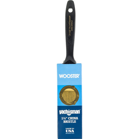 Wooster Z1120 1-1/2 Yachtsman White China Firm Bristle Flat Varnish Paint Brush-1PK