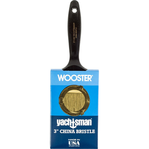 Wooster Z1120 3 Yachtsman White China Firm Bristle Flat Varnish Paint Brush-1PK