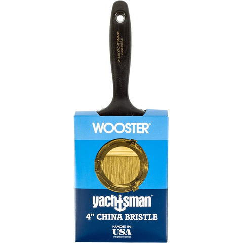 Wooster Z1120 4 Yachtsman White China Firm Bristle Flat Varnish Paint Brush-1PK