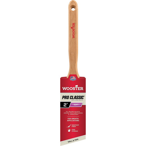 Wooster Z1222 2 Pro Classic White China Soft Bristle Angle Sash Paint Brush-1PK