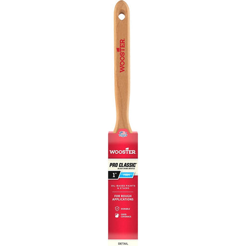 Wooster Z1202 1 Pro Classic Black China Firm Bristle Flat Sash Paint Brush-1PK