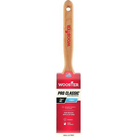 Wooster Z1202 2 Pro Classic Black China Firm Bristle Flat Sash Paint Brush-1PK