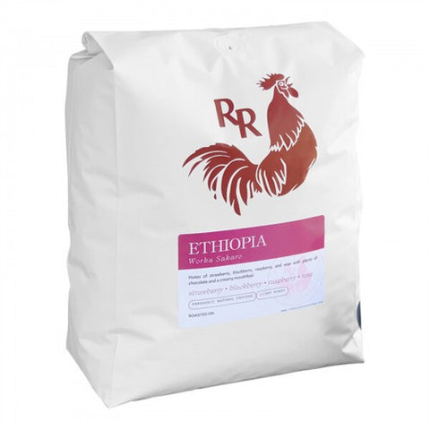 Red Rooster Ethiopia Worka Sakaro Whole Bean Coffee 5 lb. WS-110RRETHP5LB