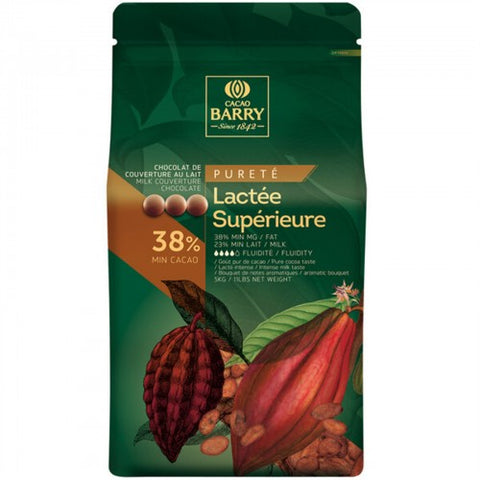 Cacao Barry Purete Lactee Superieure Milk Chocolate Pistoles 11 lb. WS-409BO38LSUP