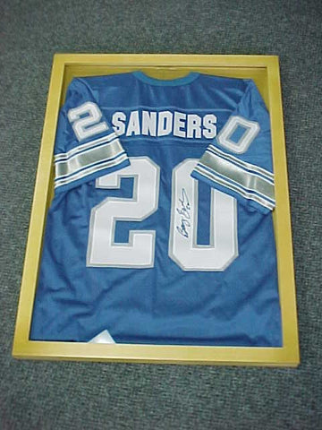 Small Glossy Golden Oak Finish Jersey Display Case 100013