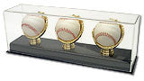 Triple Baseball Gold Glove Display case 100035
