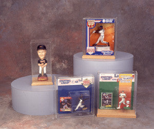 Acrylic Starting lineup Display Case with oak base 100054