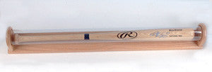 Oak Single Baseball Bat display case 100081