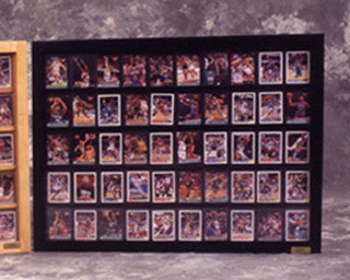 Black 50 Baseball card displays case will hold 50 ungraded baseball cards 100096