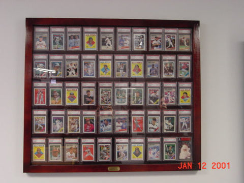 50 Graded card Baseball card displays case will hold 50 graded baseball cards 100098