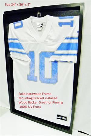 Black Shadow Box Jersey Display case 100177