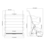 Wood Flower Cart Vending Cart Farmers Market Wagon Stand Retail Kiosk 44x57x36 101090 90 Day Lead Time