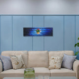 Horizontall Slatwall Panel with Laminated Art 40x12" Tall Star Universe Galaxy 10152-40*12"