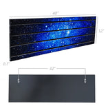 Horizontall Slatwall Panel with Laminated Art 40x12" Tall Star Universe Galaxy 10152-40*12"