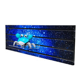 Horizontall Slatwall Panel with Laminated Art 40x12" Tall Star Universe Galaxy 10152-40*12"