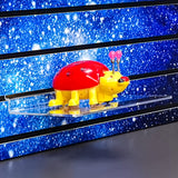 Acrylic Slatwall Shelf  10 Inches Wide x 8 Inches Deep 10154-10*7"