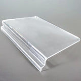 Acrylic Slatwall Shelf  10 Inches Wide x 8 Inches Deep 10154-10*7"