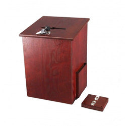 Donation Box, Tithing Box, Church Offering Box, Prayer Box with red Cross 15138