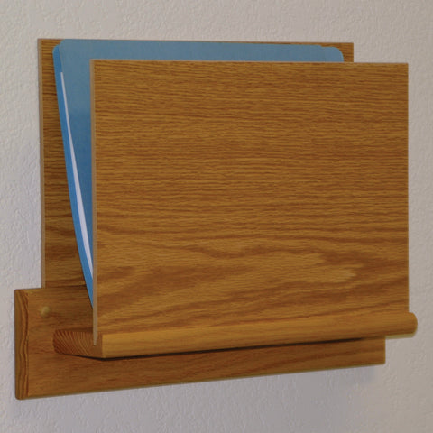 Single Open End Letter Size File Holder - Square Mount 104442