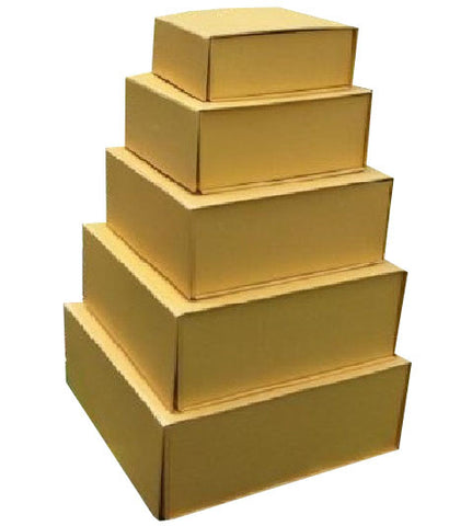 Box, Gift Gold Handmade Magnetic Closure Packaging Set of 5 10999G