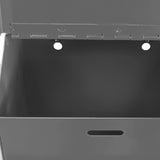 Black Metal Donation Box Floor Stand Lobby Foyer Tithes & Offering Suggestion 11065+11118-BLACK