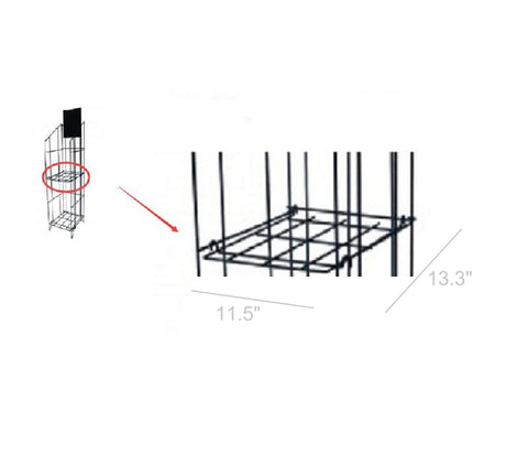 Shelf for Bulk Newspaper Magazine Metal Wire Rack Stand 1112 912SHELF