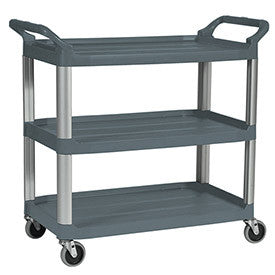 Rubbermaid Xtra Carts With Aluminum Uprights - 40-3/4"Wx20"D Shelf - Gray 1119085