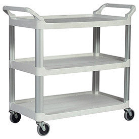 Rubbermaid Xtra Carts With Aluminum Uprights - 40-3/4"Wx20"D Shelf - Off-White 1119089