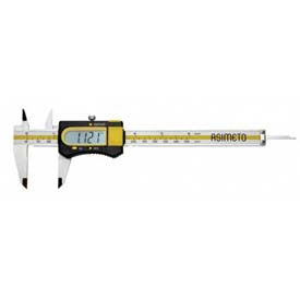 Asimeto 7307125 Factory Calibrated Digital Caliper w/ Thumb Wheel 0-12" 1119211