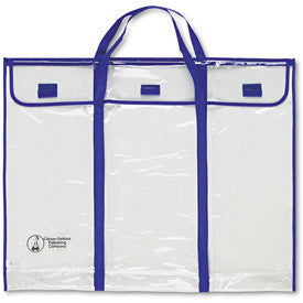 Carson-Dellosa® Bulletin Board Storage Bag, Blue/Clear, 30" x 24" 1119226
