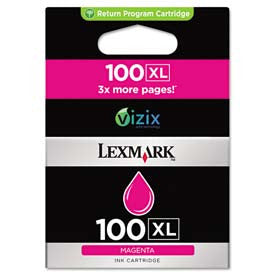 Lexmark™ 14N1070 (100XL) High-Yield Ink, 600 Page-Yield, Magenta 1119303