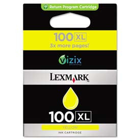 Lexmark™ 14N1071 (100XL) High-Yield Ink, 600 Page-Yield, Yellow 1119304