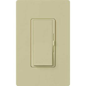 Lutron Diva® Dimmer, Single Pole, 120V, 150W Or 600W, 3-Way, Ivory 1119573