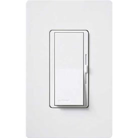 Lutron GlossDiva® Preset Dimmer With Locator Light, 3-Way, 120V, 300W, White 1119581