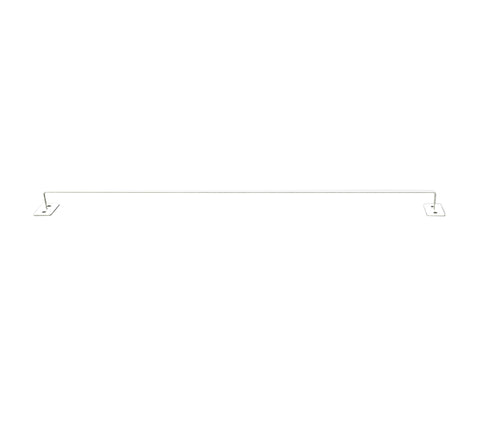 18"W Wall Mount Bracket Accessories for Greeting Card Post Card Calendars Magazine Display Rack White bars Silver Pockets 11608-WHITE