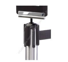 7 x 11 Sign Holder for Stanchions, Rotating - Chrome 119390